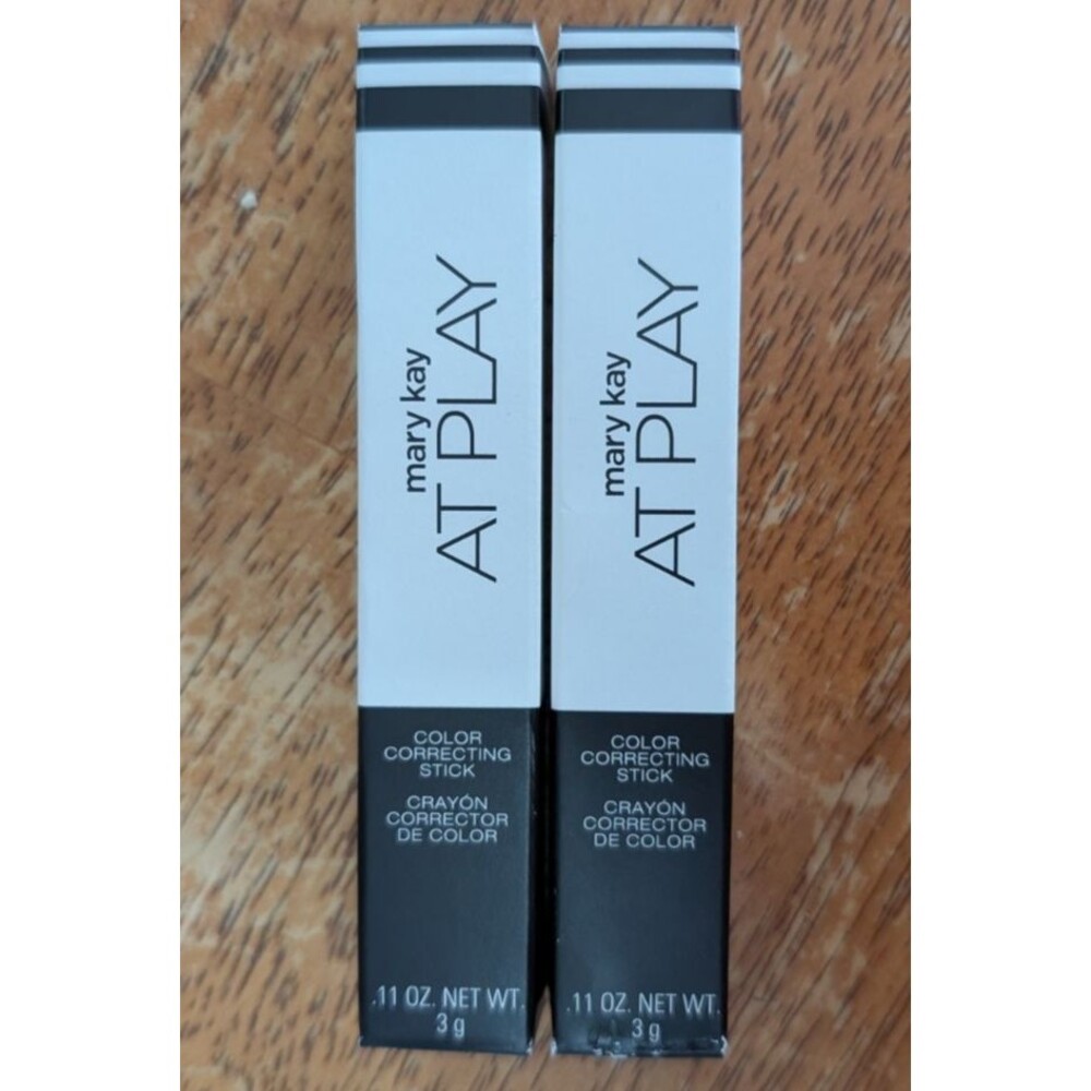 2 Lot Mary Kay At Play Green Color Correcting Stick Wipe Red Discontinued